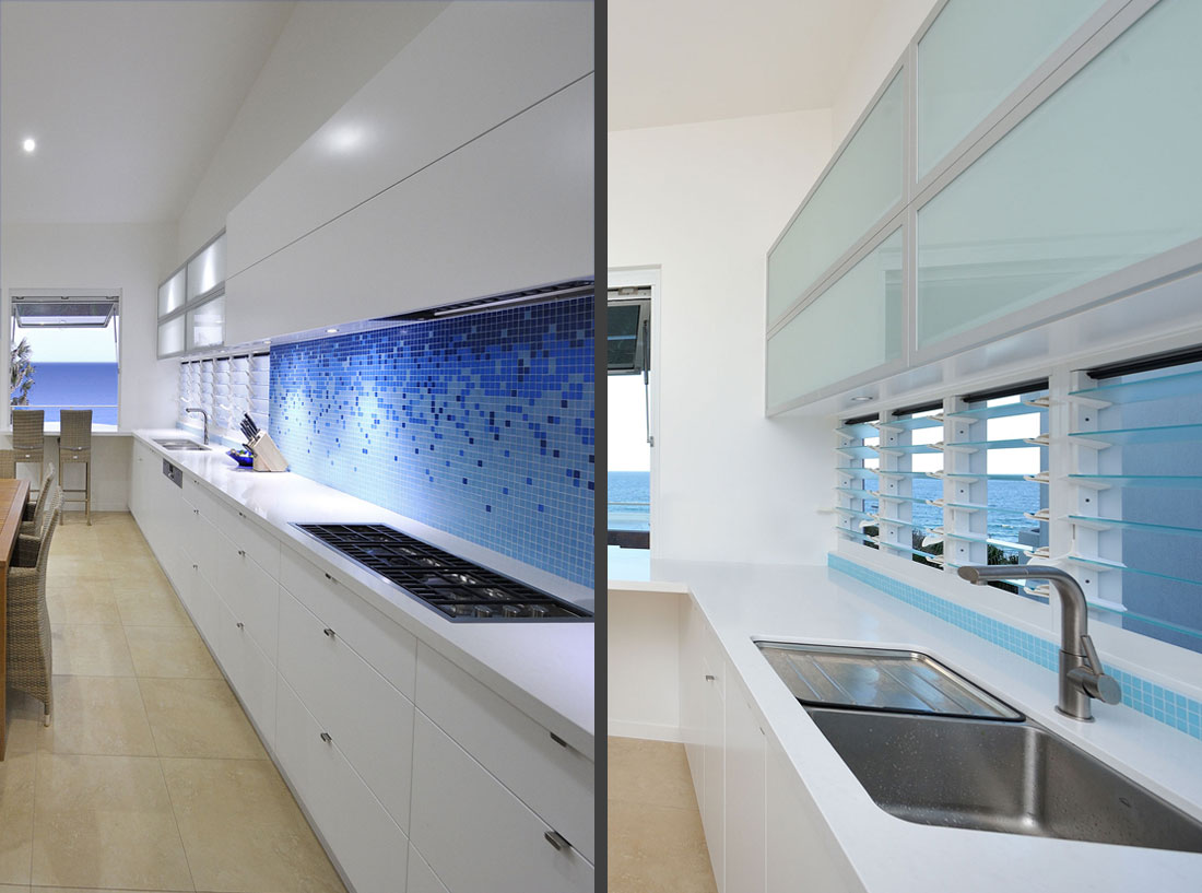 Feature splashback