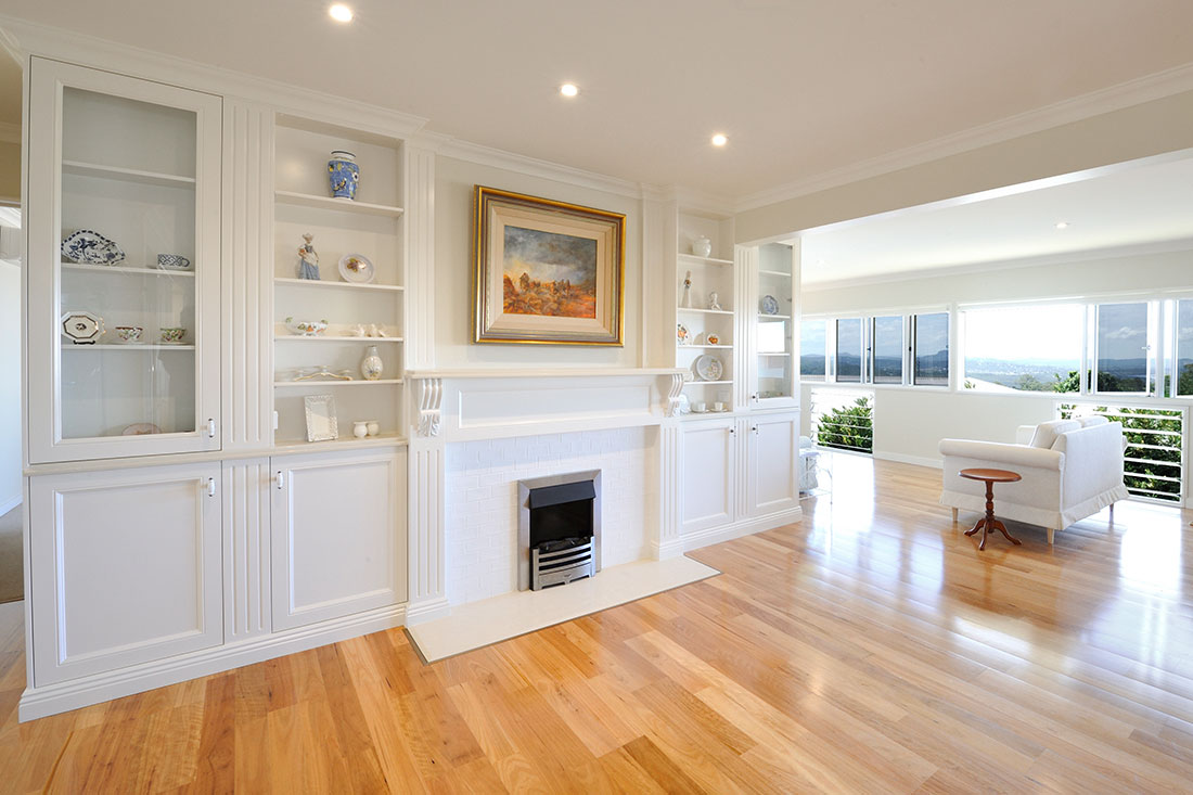 Fireplace cabinetry